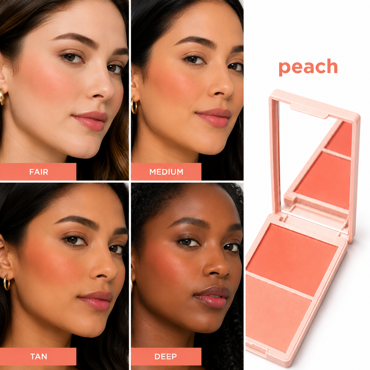 Cream & Powder Blush set